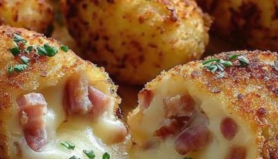 Cheesy Ham & Potato Croquettes