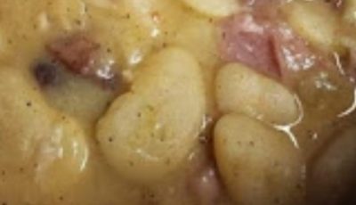 Beans Cooked with Ham Hock