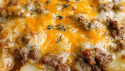 Slow Cooker 4-Ingredient Hamburger Potato Casserole