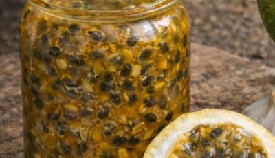 natural mixture made with passion fruit, garlic, lime, and usually honey