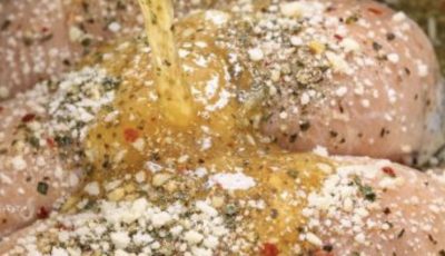 Pour italian dressing and these 3 ingredients over chicken breasts in slow cooker for a comforting meal people always return