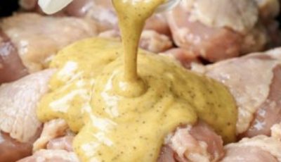 Slow Cooker 5-Ingredient Honey Mustard Chicken