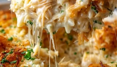 French Onion Chicken Rice Casserole