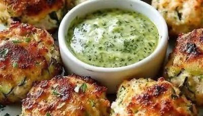 High-Protein Chicken Zucchini Fritters