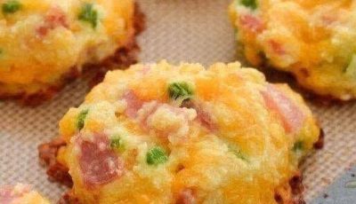 Cheesy Ham & Herb Biscuits