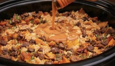 Cheesy Crockpot Doritos Taco Bowl