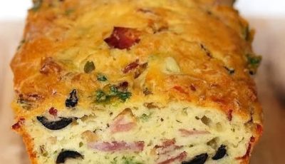 Olive Bacon and Cheese Bread