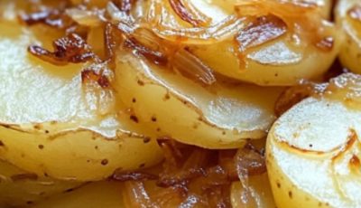 Slow Cooker Amish Savory Onion Potatoes