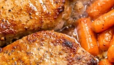 Slow Cooker Garlic Butter Chicken & Carrots