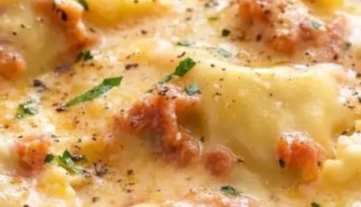 Creamy Sausage Ravioli