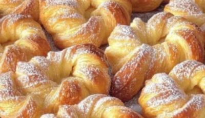 Twisted Sugar Puff Pastry Rolls