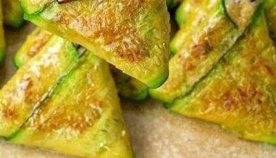 Stuffed Zucchini Triangle Bites (Crispy & Savory)