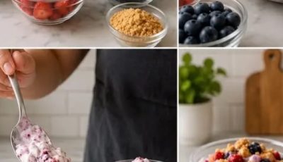 High-Protein Berry Fluff Dessert Cups Low Carb