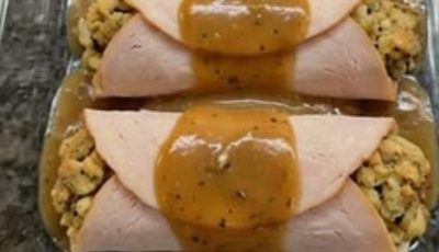 Turkey Gravy Roll Ups with Mashed Potatoes